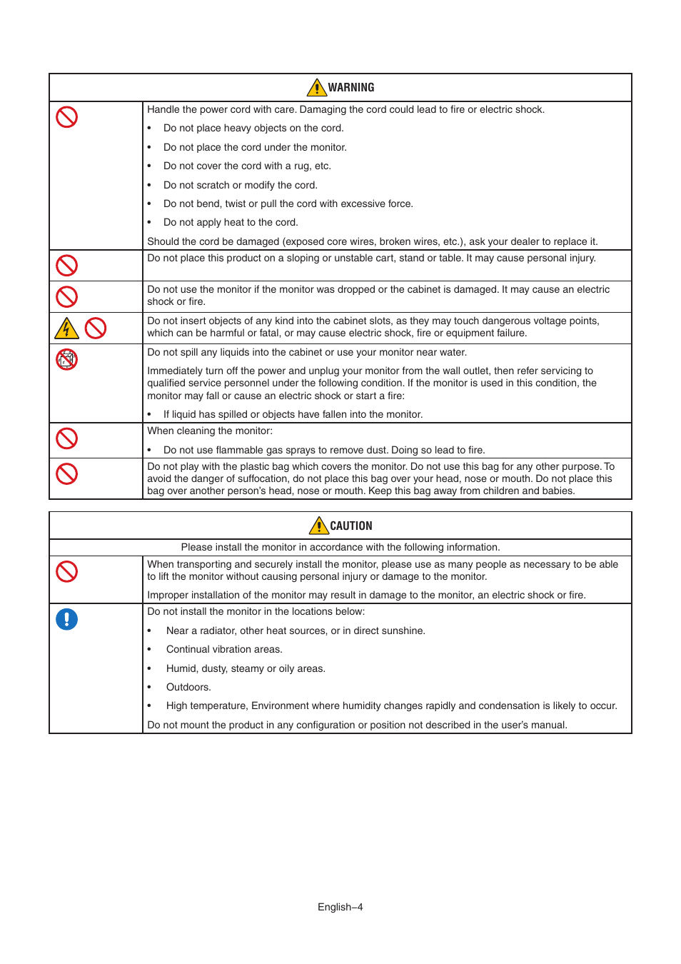 NEC AccuSync AS221F-BK 21.5" 16:9 IPS Monitor User Manual | Page 6 / 32