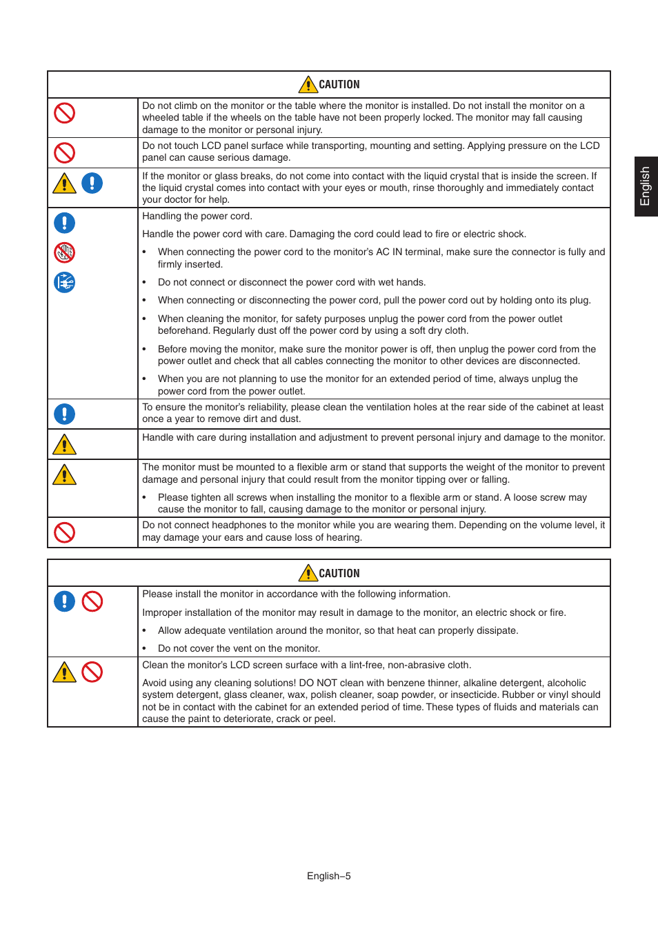 NEC AccuSync AS221F-BK 21.5" 16:9 IPS Monitor User Manual | Page 7 / 32