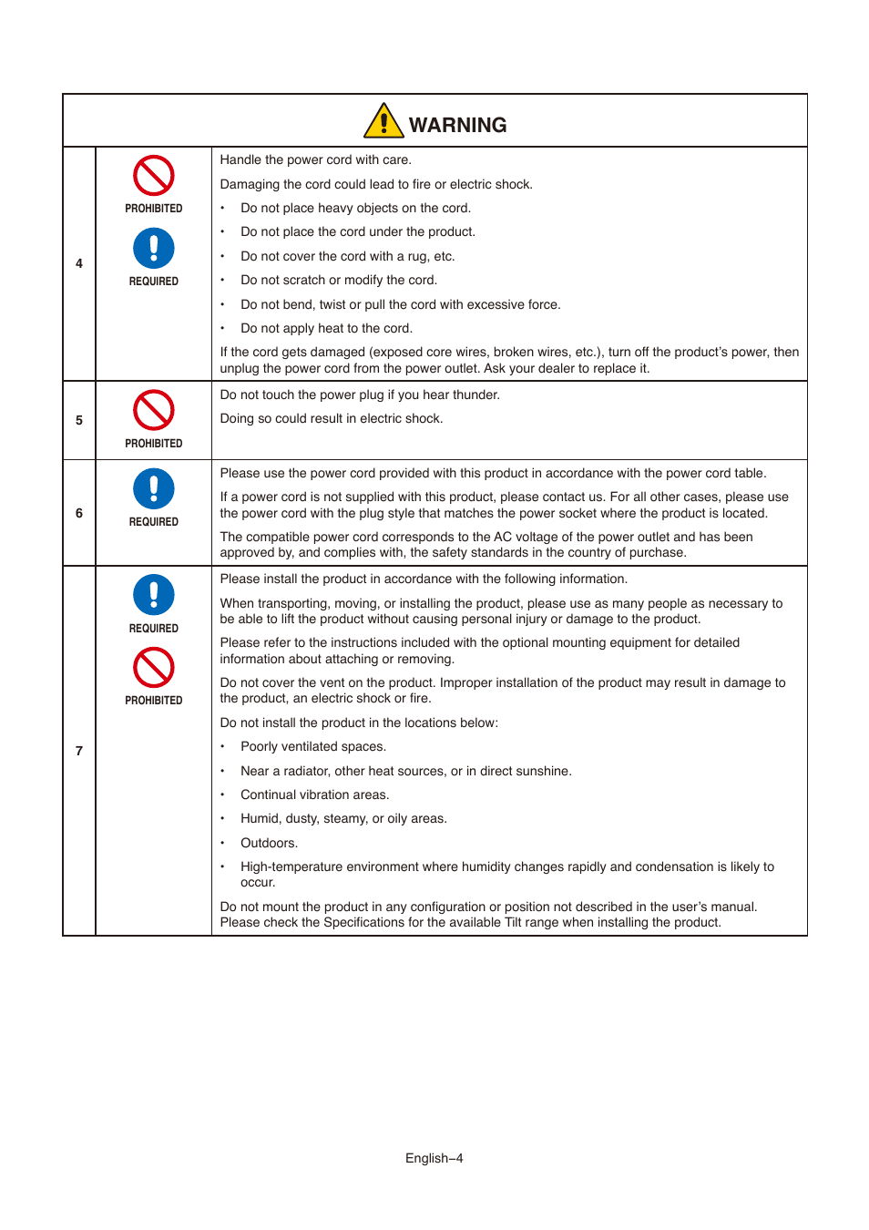 Aroion | NEC MultiSync E273F-BK 27" 16:9 Full HD IPS Monitor User Manual | Page 6 / 36