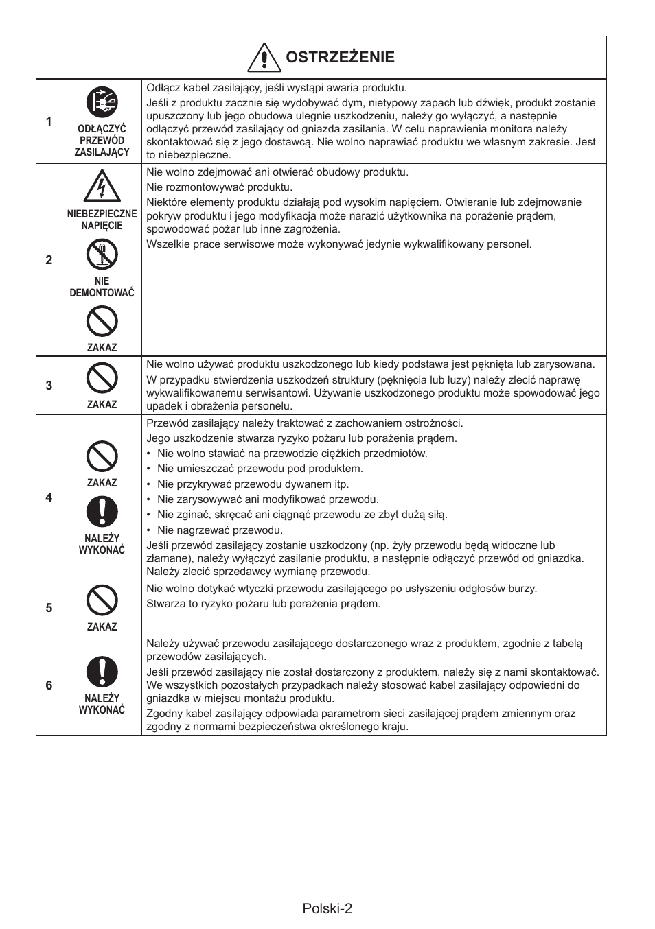 Niorotżtht, Polski-2 | NEC MultiSync E274FL 27" Monitor User Manual | Page 118 / 176