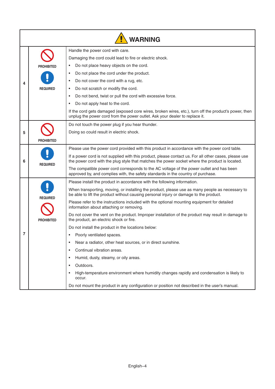 Aroion | NEC EA242WU 24" Monitor User Manual | Page 6 / 48