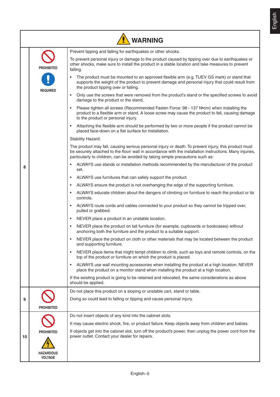 Aroion | NEC EA242WU 24" Monitor User Manual | Page 7 / 48