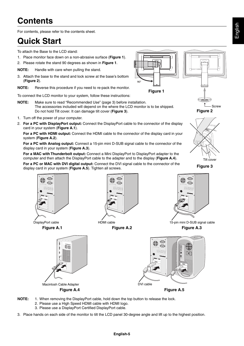 NEC EX241UN-H-BK 23.8" 16:9 IPS Monitor (Wall Mount) User Manual | Page 7 / 34