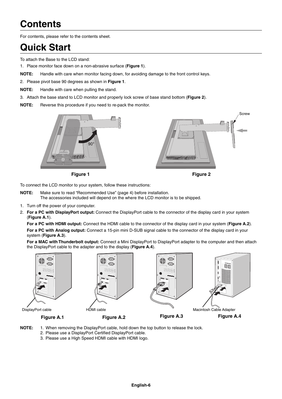 NEC E221N-BK 21.5" 16:9 Narrow Bezel IPS Monitor User Manual | Page 8 / 22