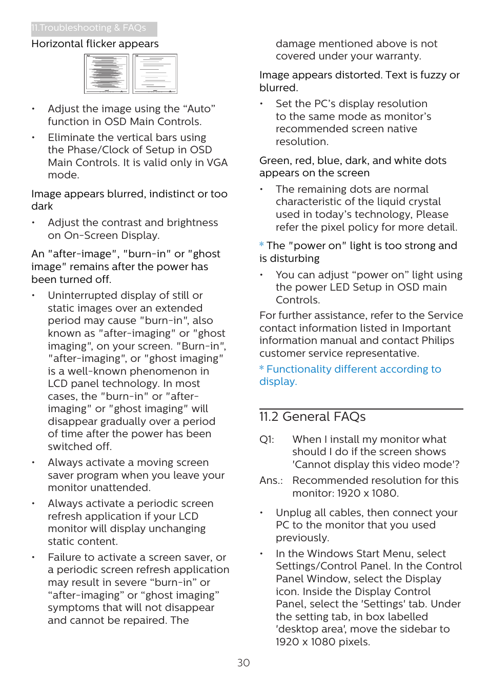 2 general faqs | Philips 243B1 23.8" 16:9 USB Type-C IPS Monitor User Manual | Page 32 / 36