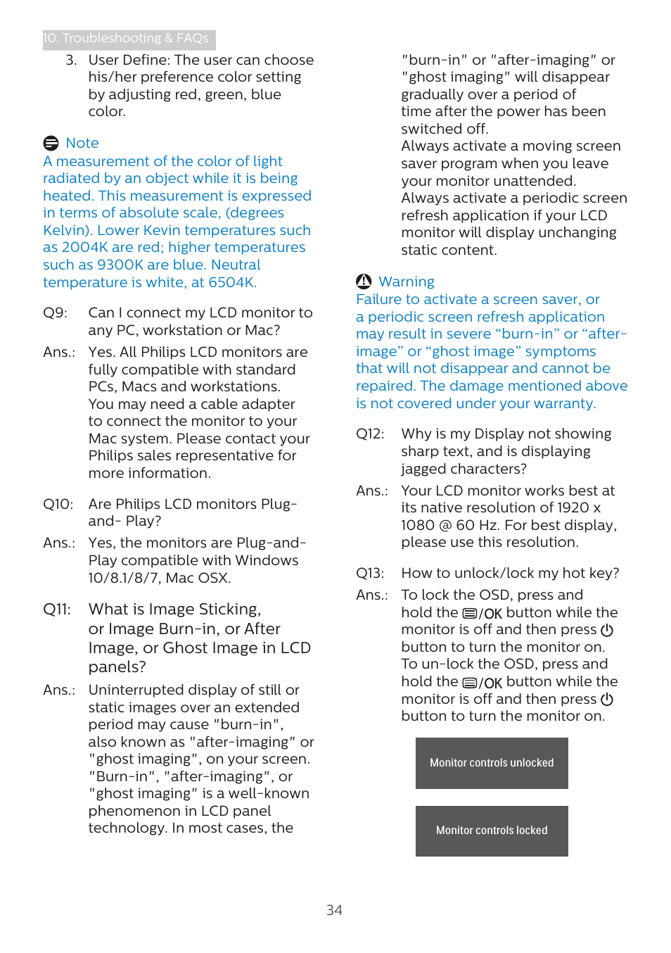 Philips 242B1H 23.8" 16:9 Adaptive-Sync IPS Monitor User Manual | Page 36 / 38