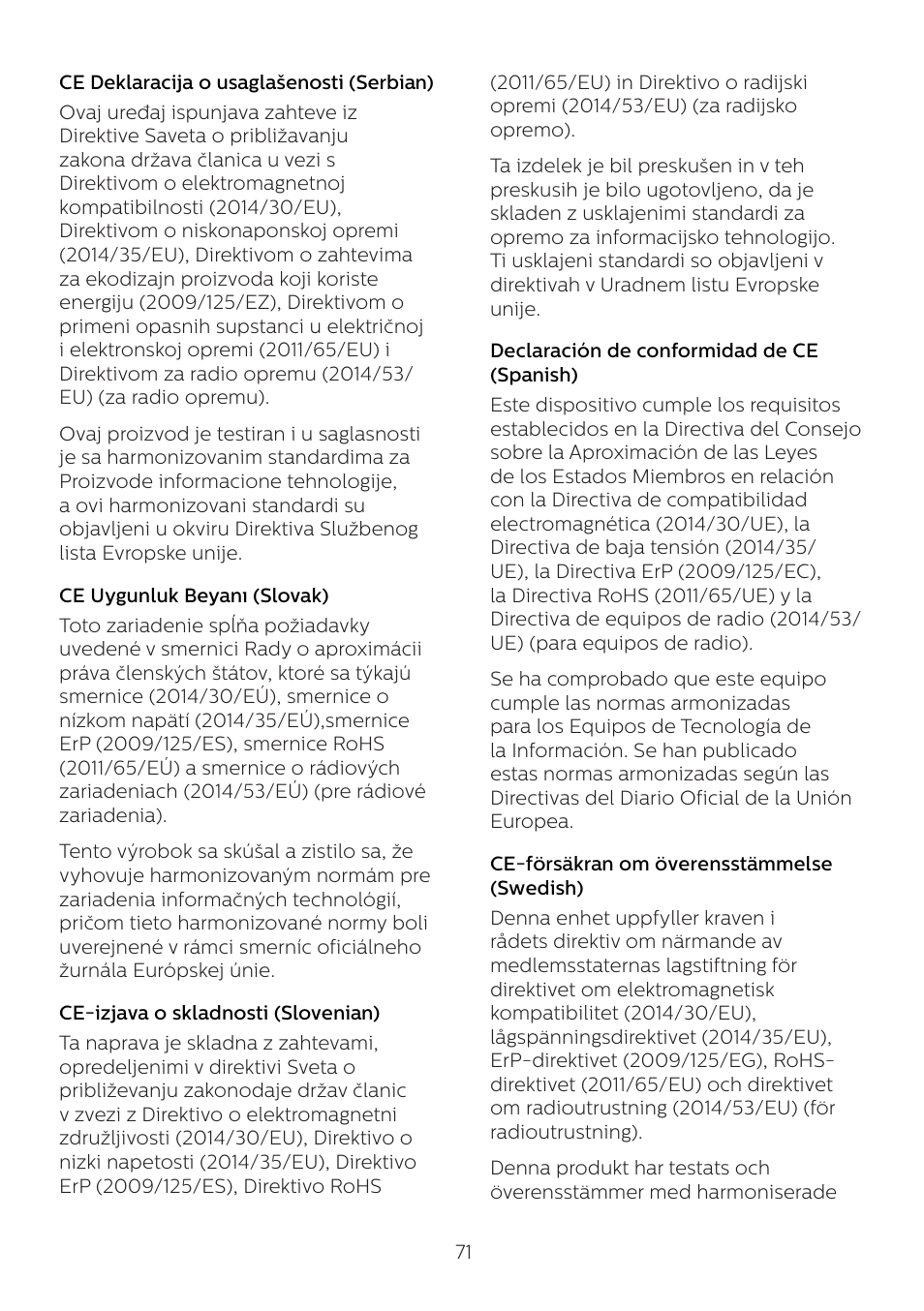 Philips 6000 Series 44.5" SuperWide 32:9 1440p HDR Curved Business Monitor User Manual | Page 71 / 108
