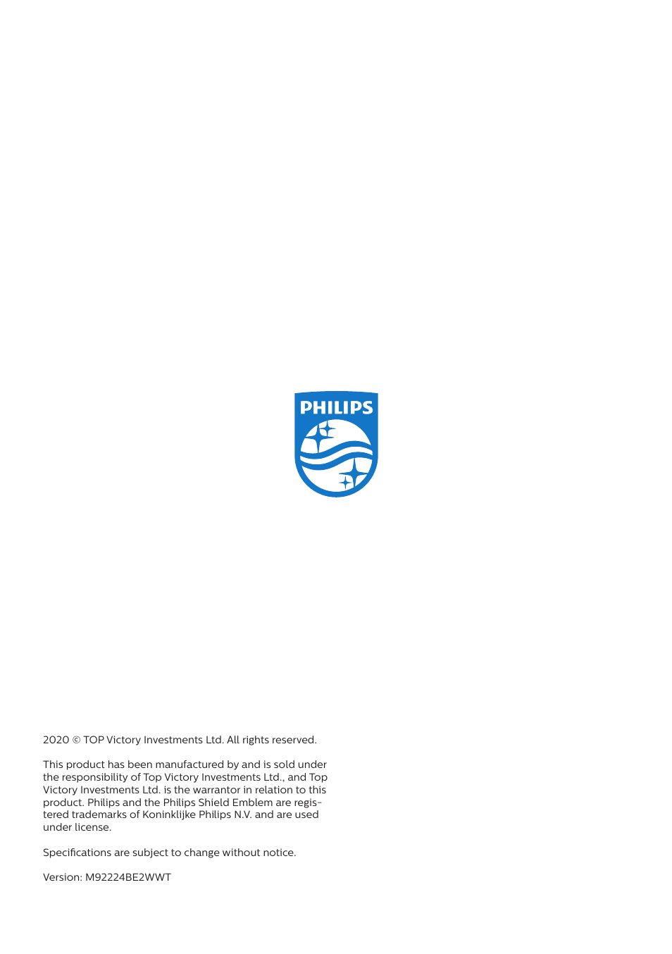 Philips 242B9T 23.8" 16:9 IPS Touchscreen Monitor User Manual | Page 30 / 30