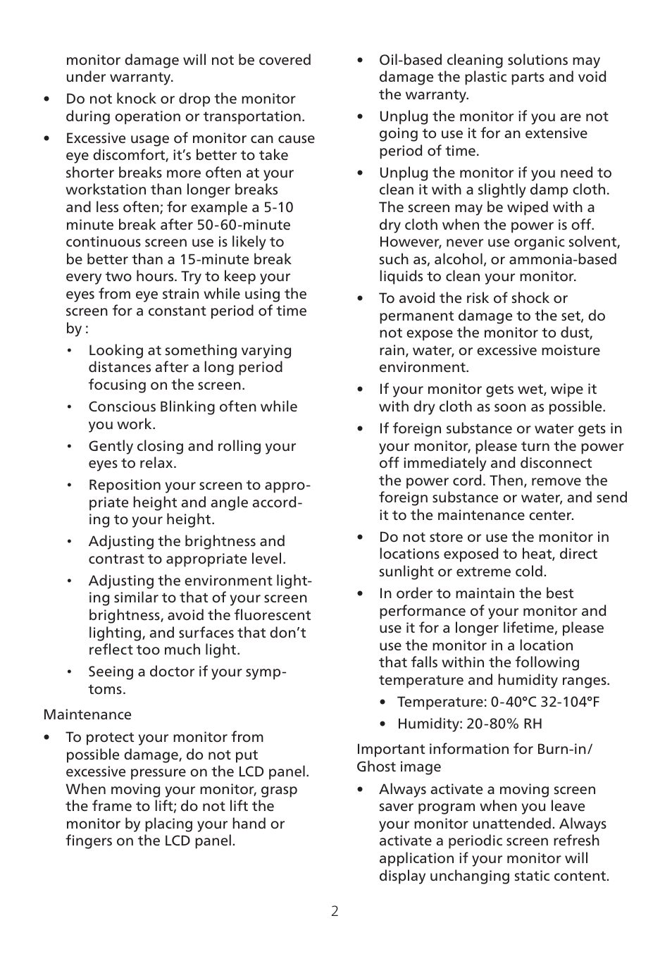 Philips 32E1N3100LA 31.5" Monitor User Manual | Page 4 / 29