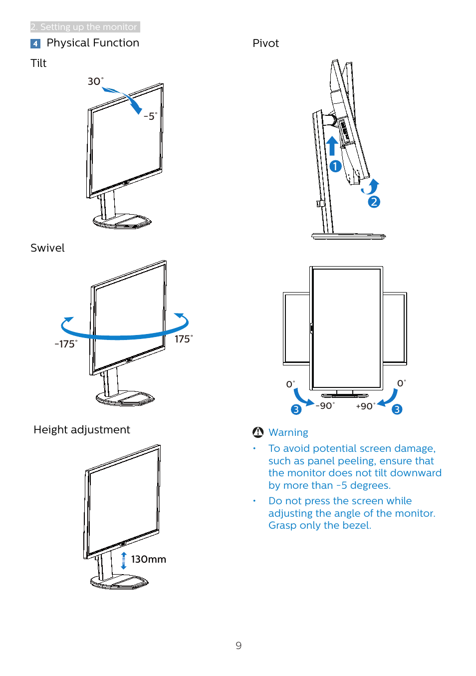 Philips 221B8LJEB 21.5" 16:9 LCD Monitor User Manual | Page 11 / 30