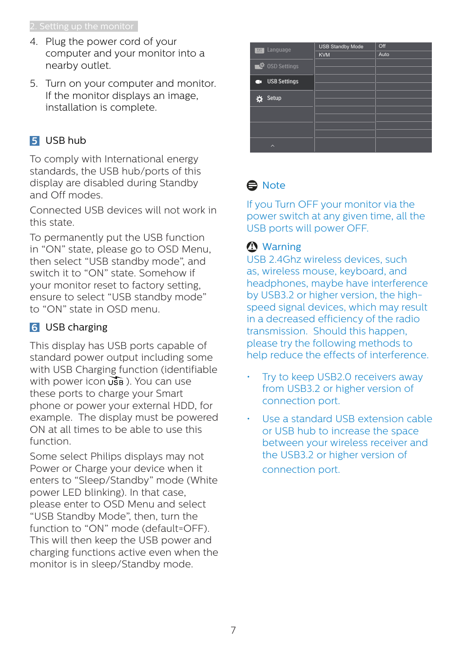 Philips 498P9Z 48.8" 1440p HDR Curved Monitor User Manual | Page 9 / 34