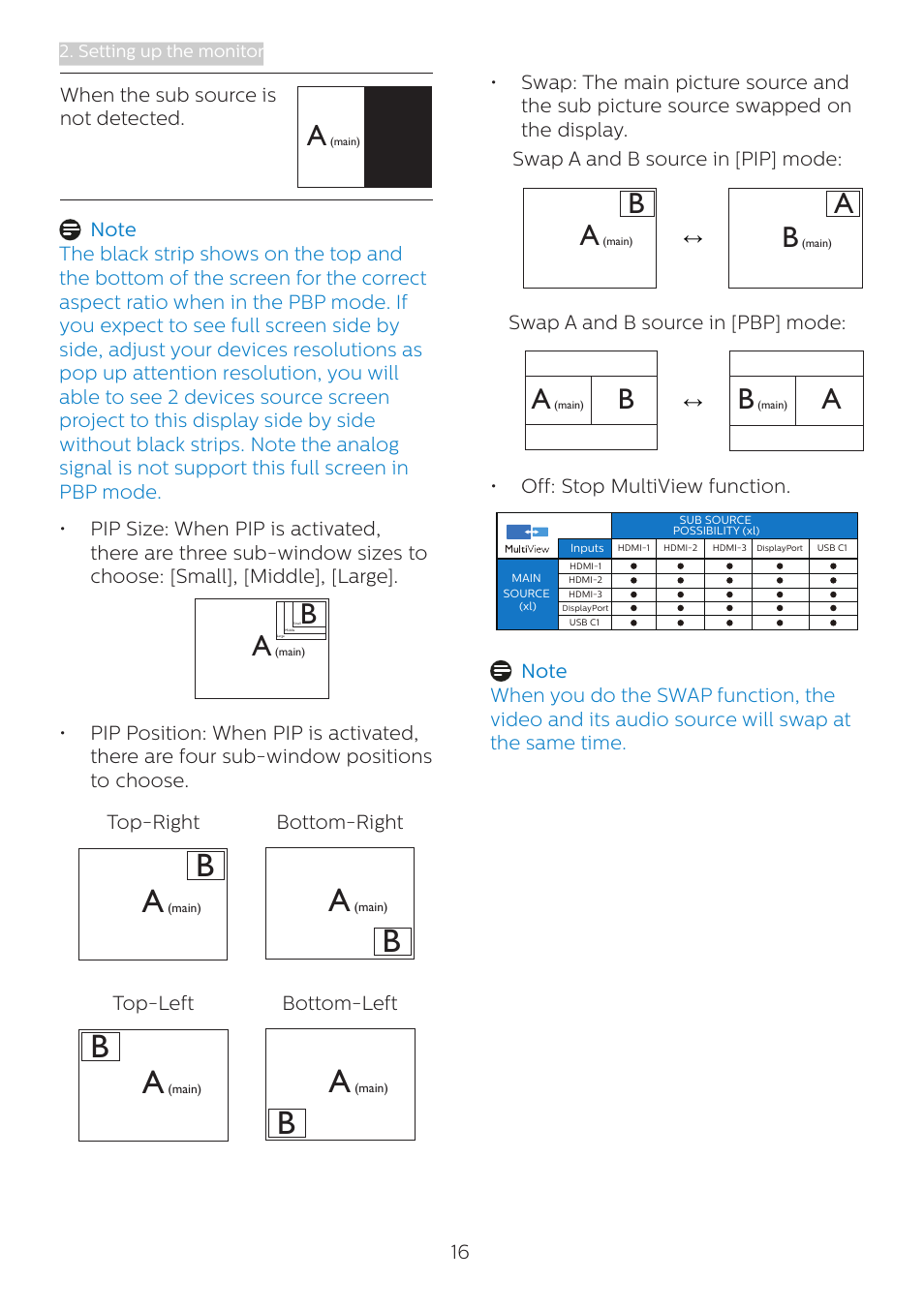 Philips 439P1 42.5" 4K HDR USB Type-C Docking Monitor User Manual | Page 18 / 39