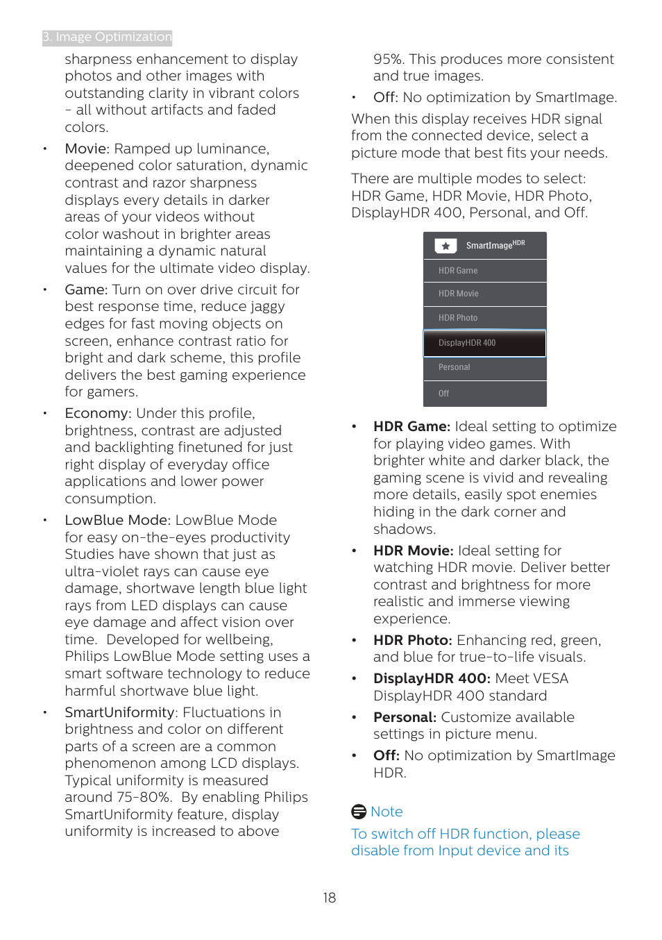 Philips 439P1 42.5" 4K HDR USB Type-C Docking Monitor User Manual | Page 20 / 39