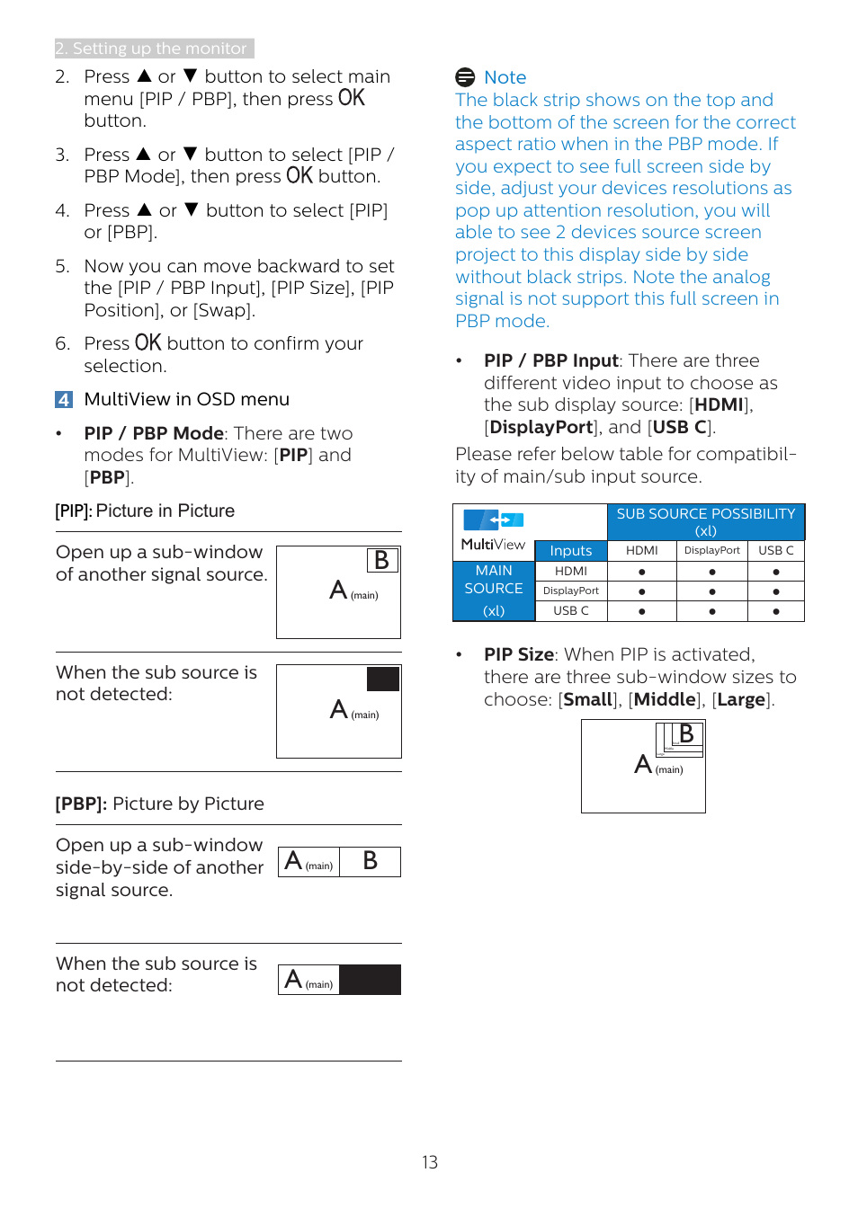 Philips 346B1C 34" 21:9 Curved USB Type-C Docking LCD Monitor User Manual | Page 15 / 38