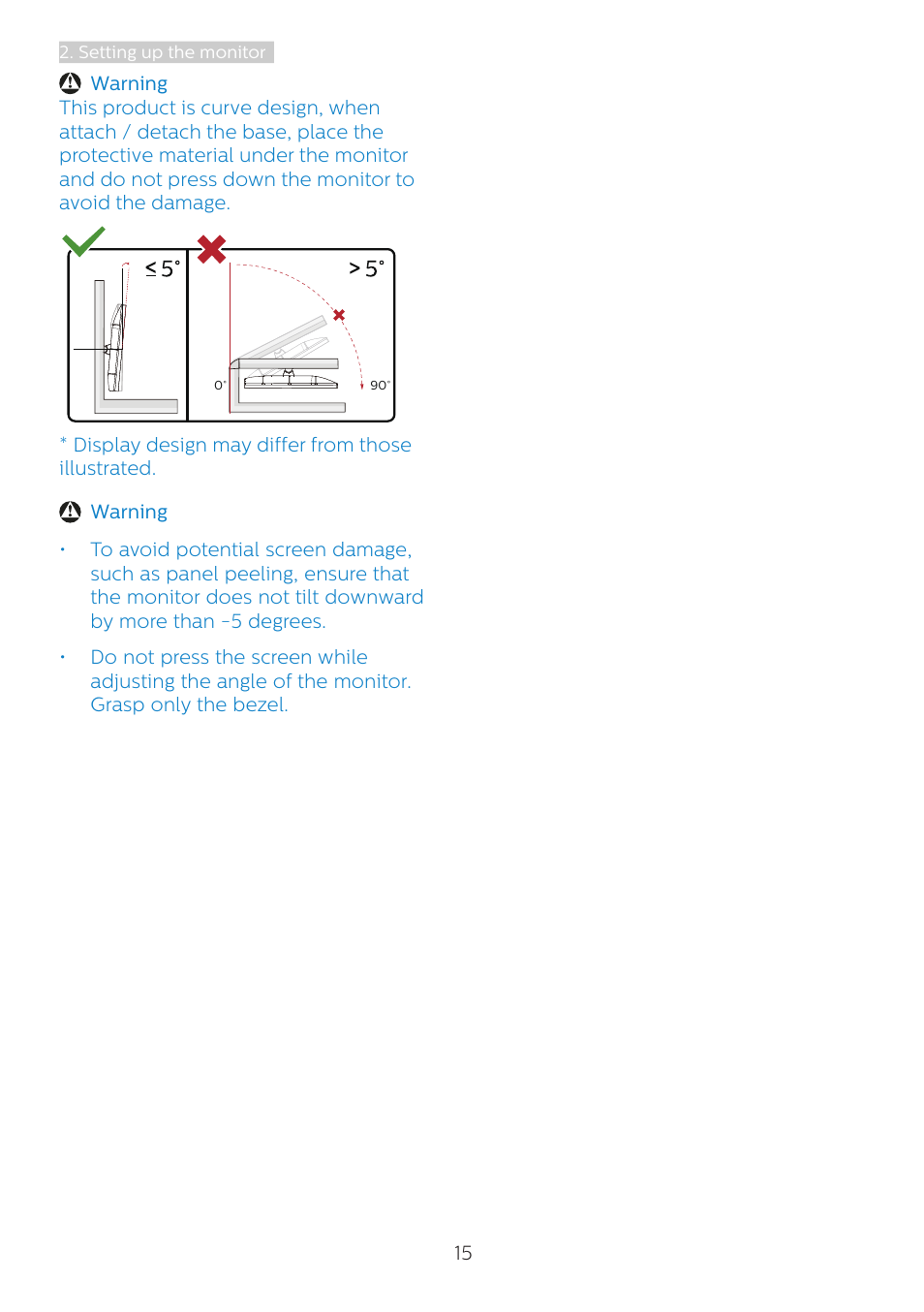 Philips 346B1C 34" 21:9 Curved USB Type-C Docking LCD Monitor User Manual | Page 17 / 38