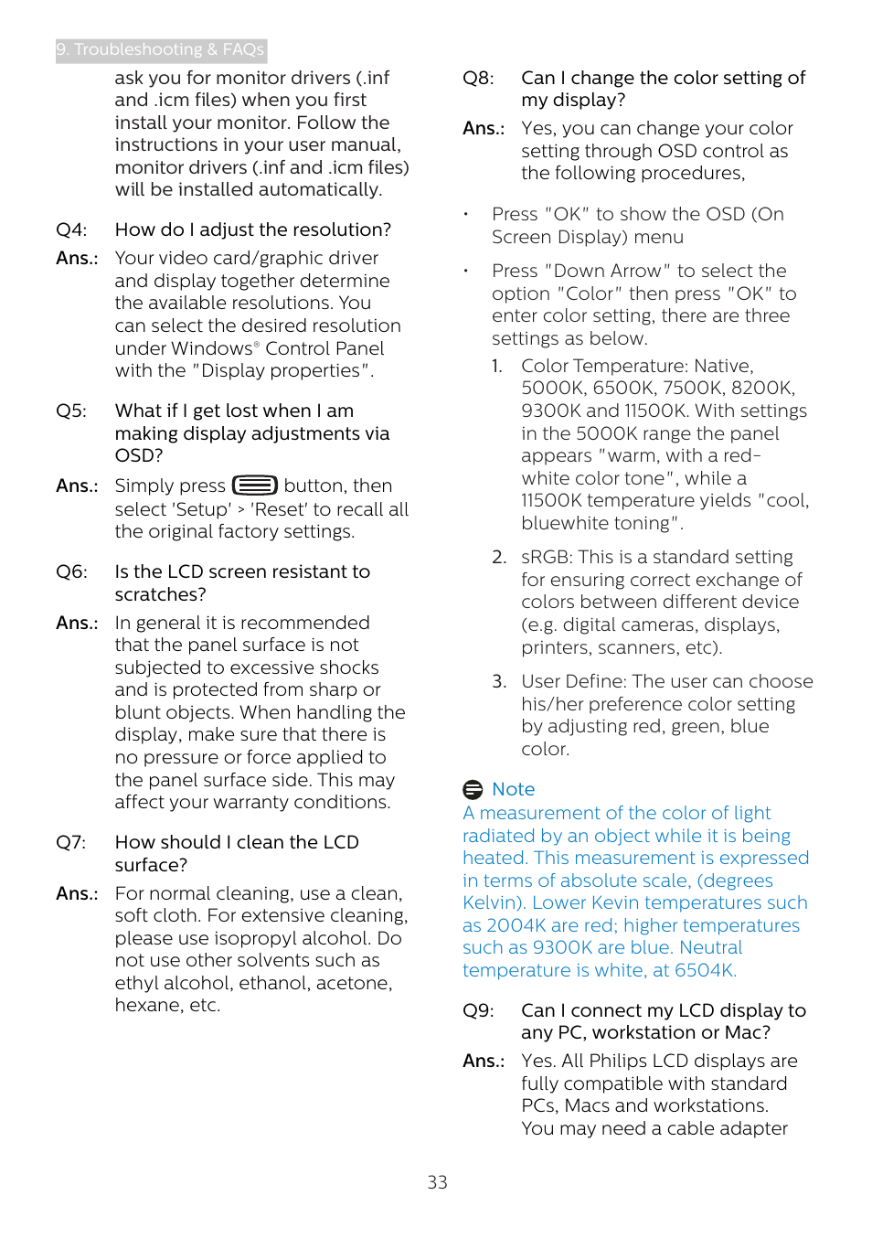 Philips 346B1C 34" 21:9 Curved USB Type-C Docking LCD Monitor User Manual | Page 35 / 38