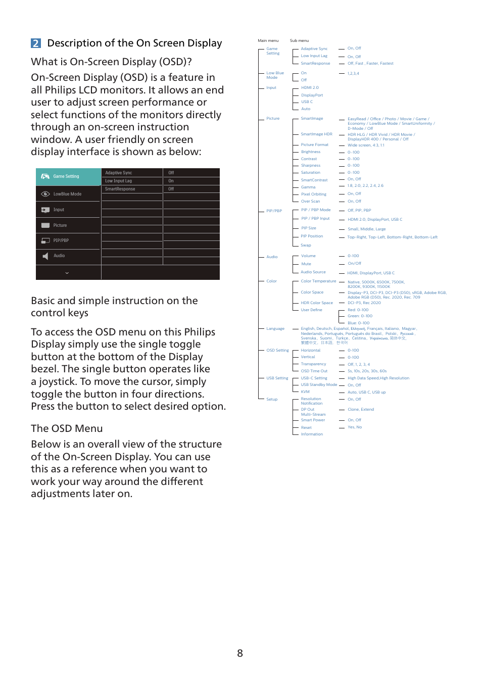 Philips 7000 Series 27" 4K HDR Monitor User Manual | Page 10 / 40