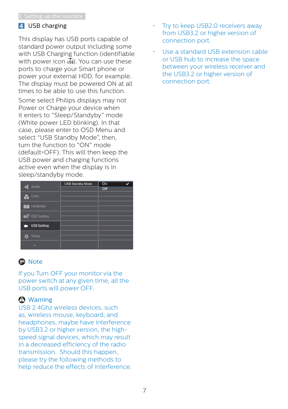 Philips 328B1 31.5" 4K Monitor User Manual | Page 9 / 35