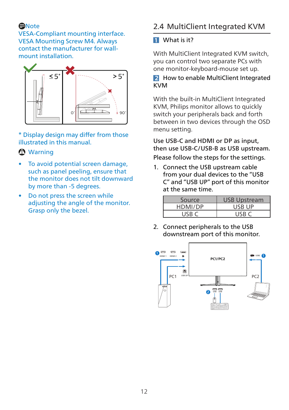 4 multiclient integrated kvm | Philips 8000 41.5" 4K HDR 138 Hz Gaming Monitor (White) User Manual | Page 14 / 43