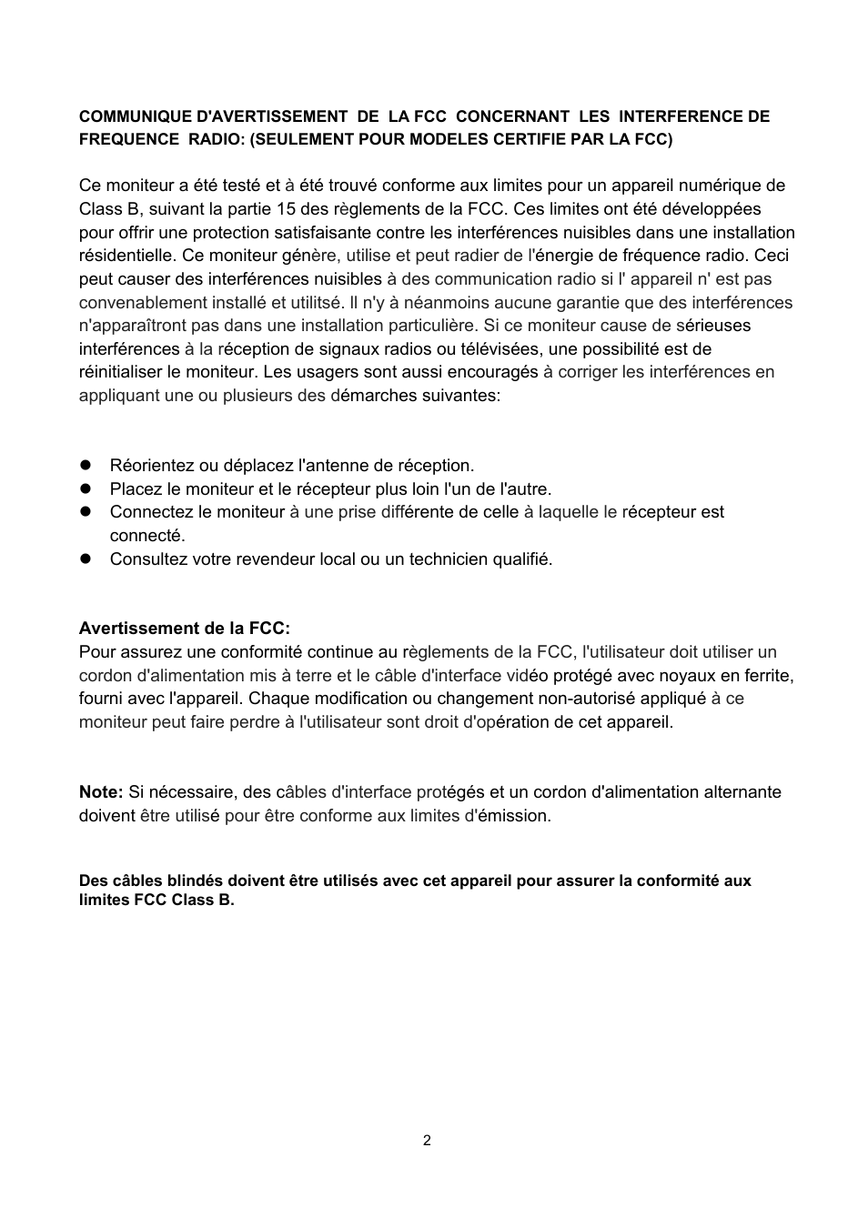 Planar Systems PLN2700 27" Monitor User Manual | Page 4 / 26