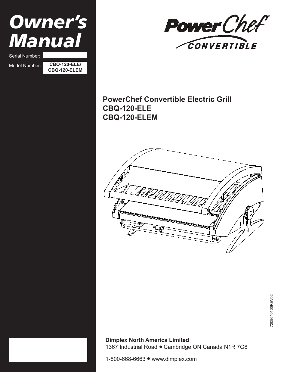 Dimplex POWER CHEF CBQ-120-ELEM User Manual | 13 pages