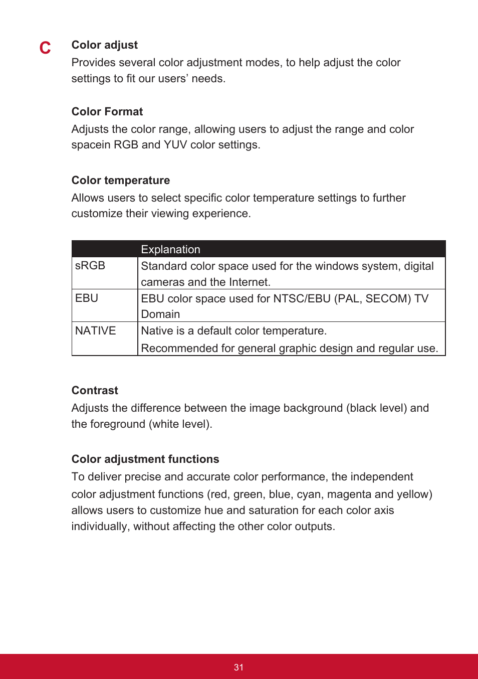 VIEWSONIC VG2455 24" 16:9 IPS Monitor User Manual | Page 35 / 74