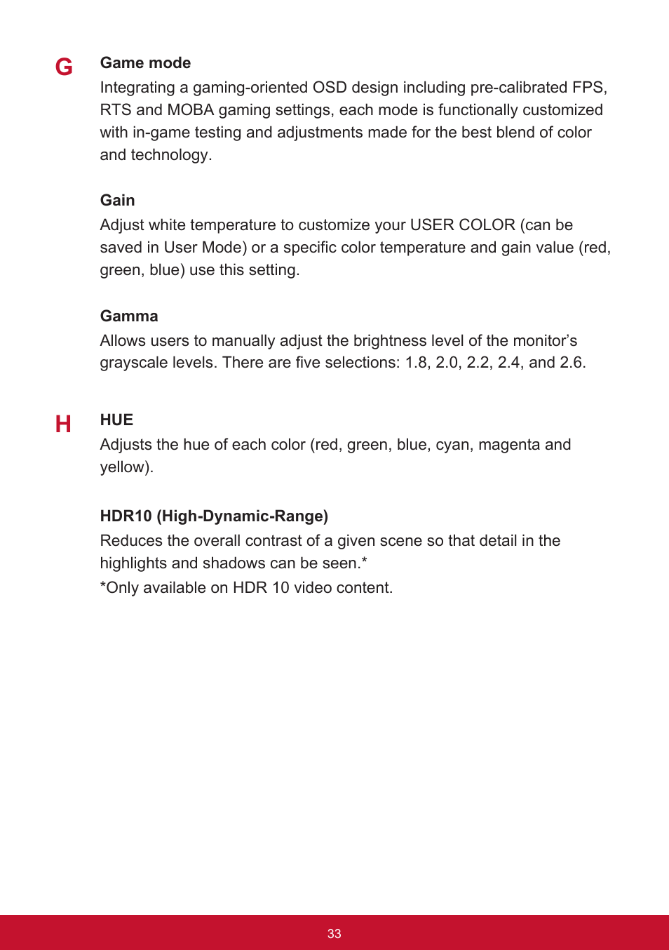 VIEWSONIC VG2455 24" 16:9 IPS Monitor User Manual | Page 37 / 74