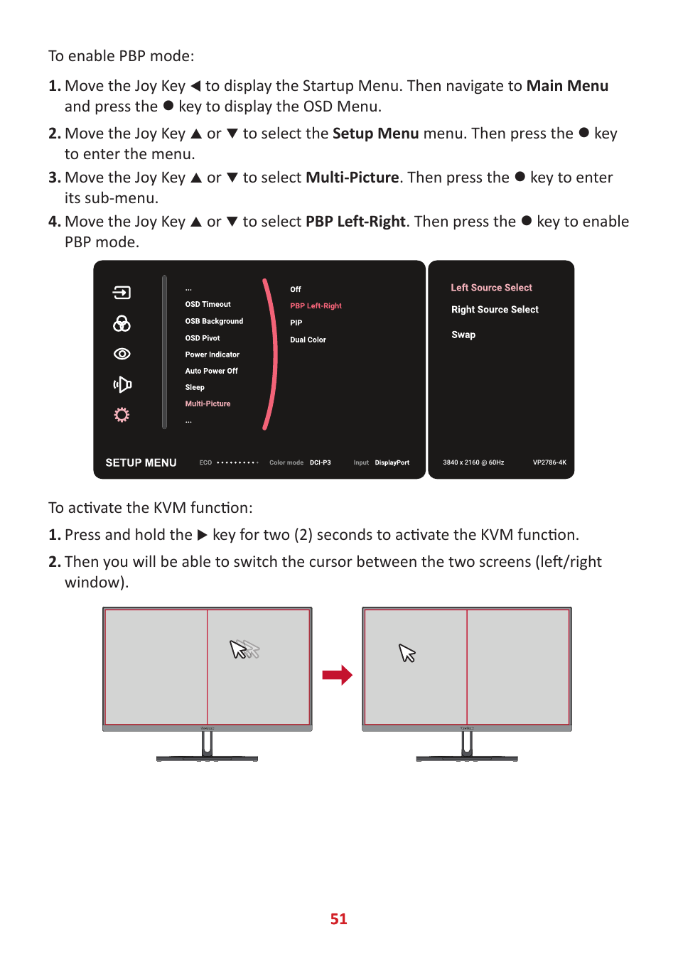 VIEWSONIC ColorPro 27" 4K HDR Monitor User Manual | Page 51 / 82