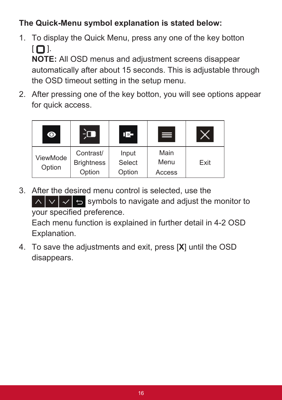 VIEWSONIC VX3211-2K-mhd 32" 16:9 IPS Monitor User Manual | Page 20 / 59