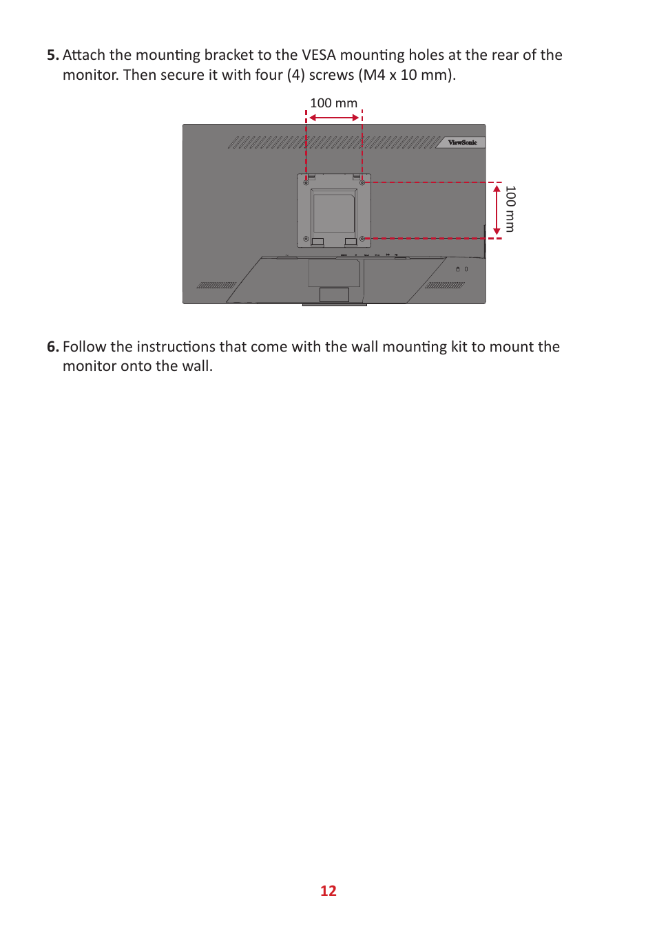 VIEWSONIC TD2455 23.8" 16:9 Multi-Touch IPS Monitor User Manual | Page 12 / 63