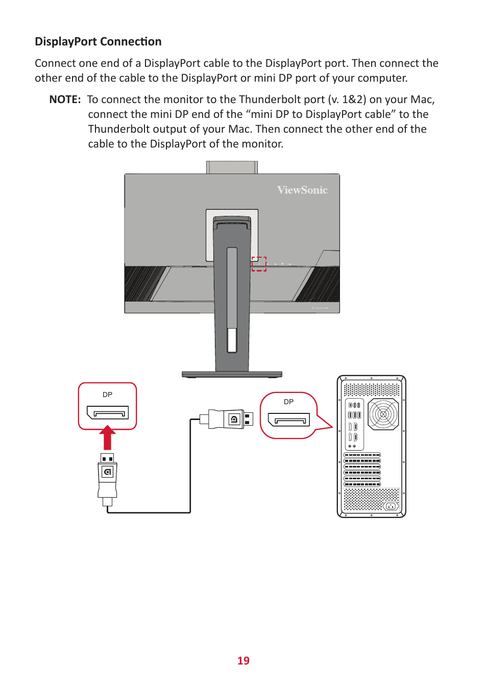 VIEWSONIC VG2456V 23.8" Conferencing Monitor User Manual | Page 19 / 73
