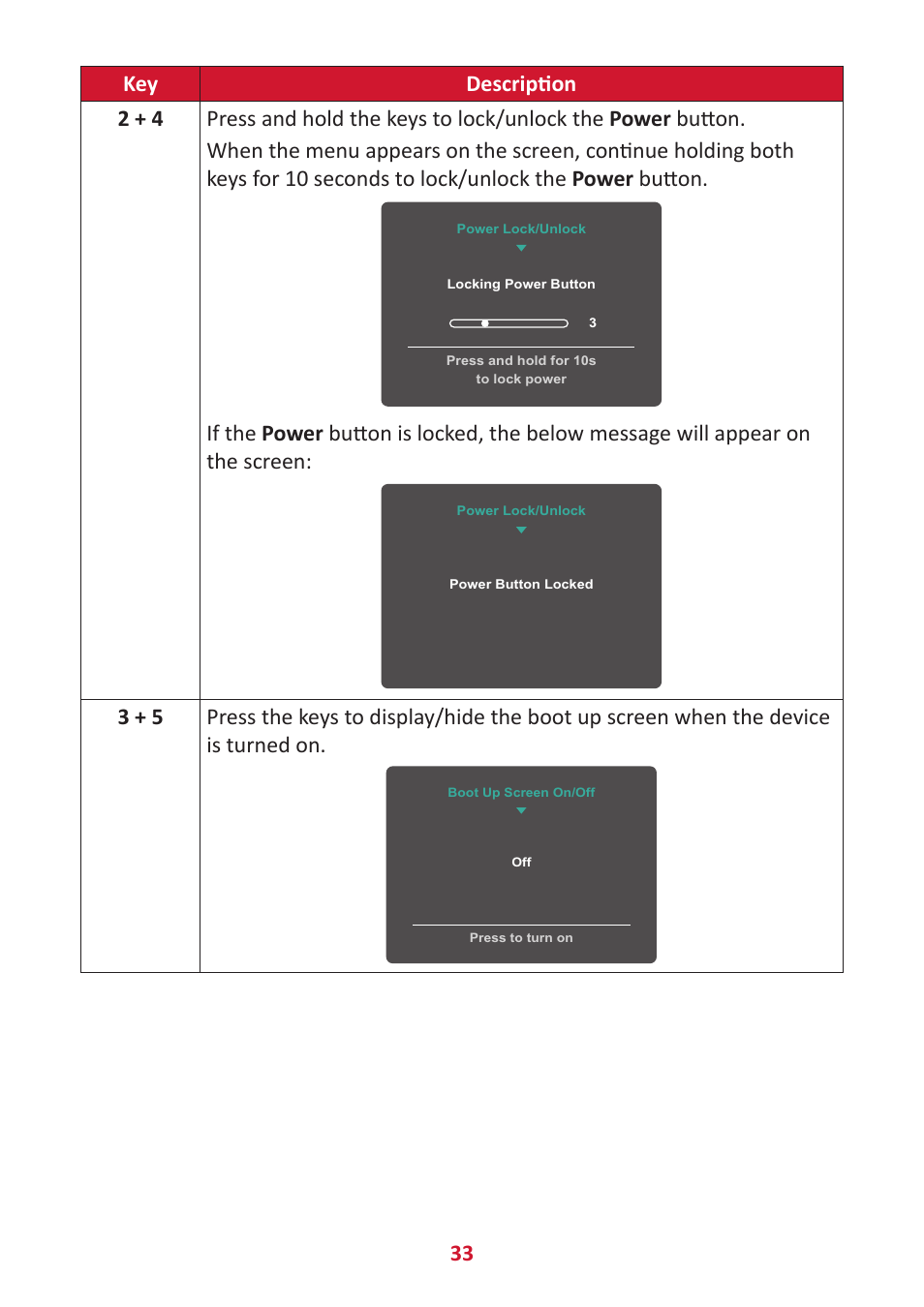 VIEWSONIC VG2456V 23.8" Conferencing Monitor User Manual | Page 33 / 73
