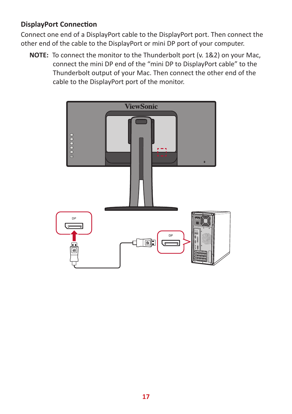 VIEWSONIC VP3881a 37.5" 21:9 4K Curved IPS Monitor User Manual | Page 17 / 91