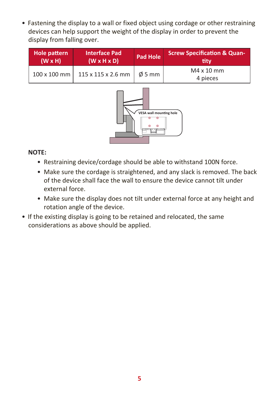 VIEWSONIC VP3881a 37.5" 21:9 4K Curved IPS Monitor User Manual | Page 5 / 91