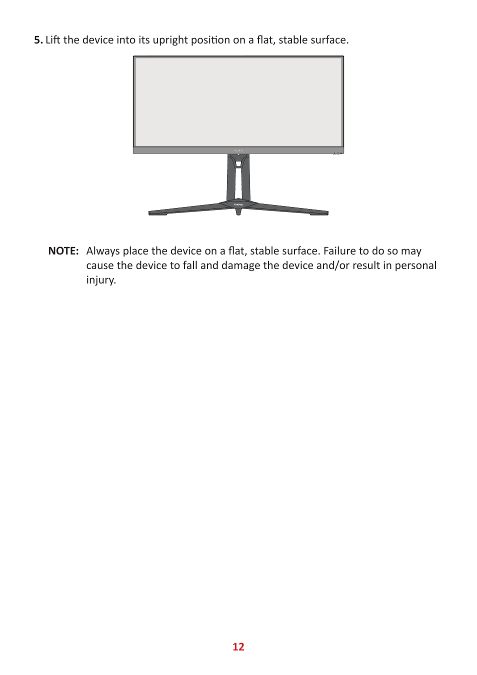 VIEWSONIC Elite XG340C-2K 34" 1440p HDR 180 Hz Curved Ultrawide Gaming Monitor User Manual | Page 12 / 90