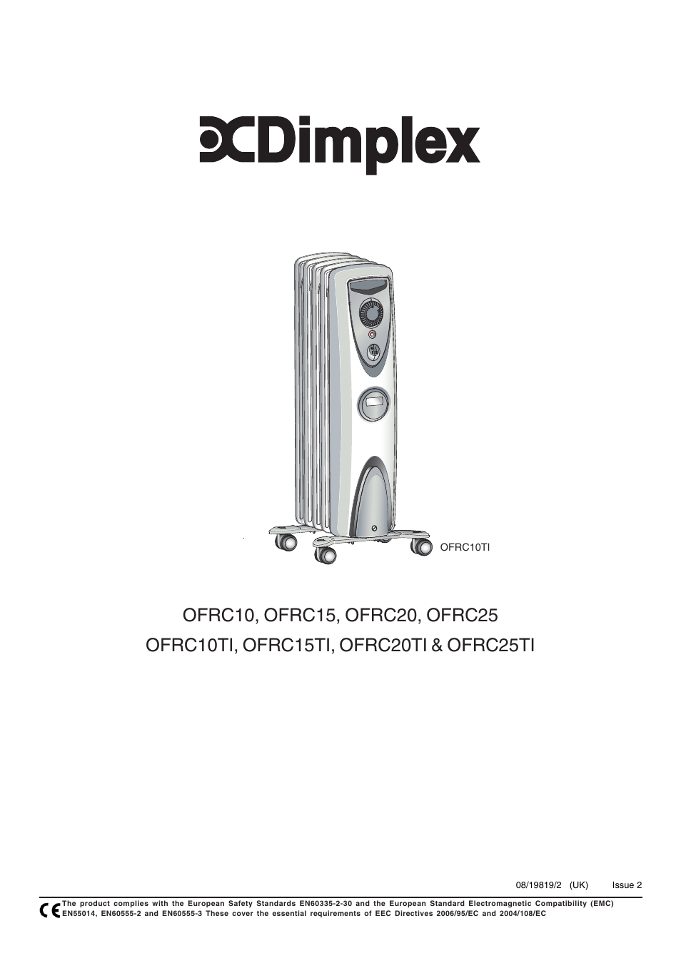 Dimplex OFRC25TI  EN User Manual | 4 pages