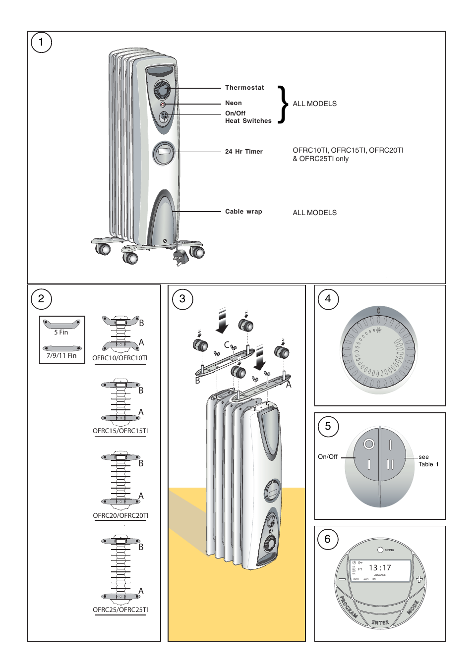 Dimplex OFRC25TI  EN User Manual | Page 2 / 4