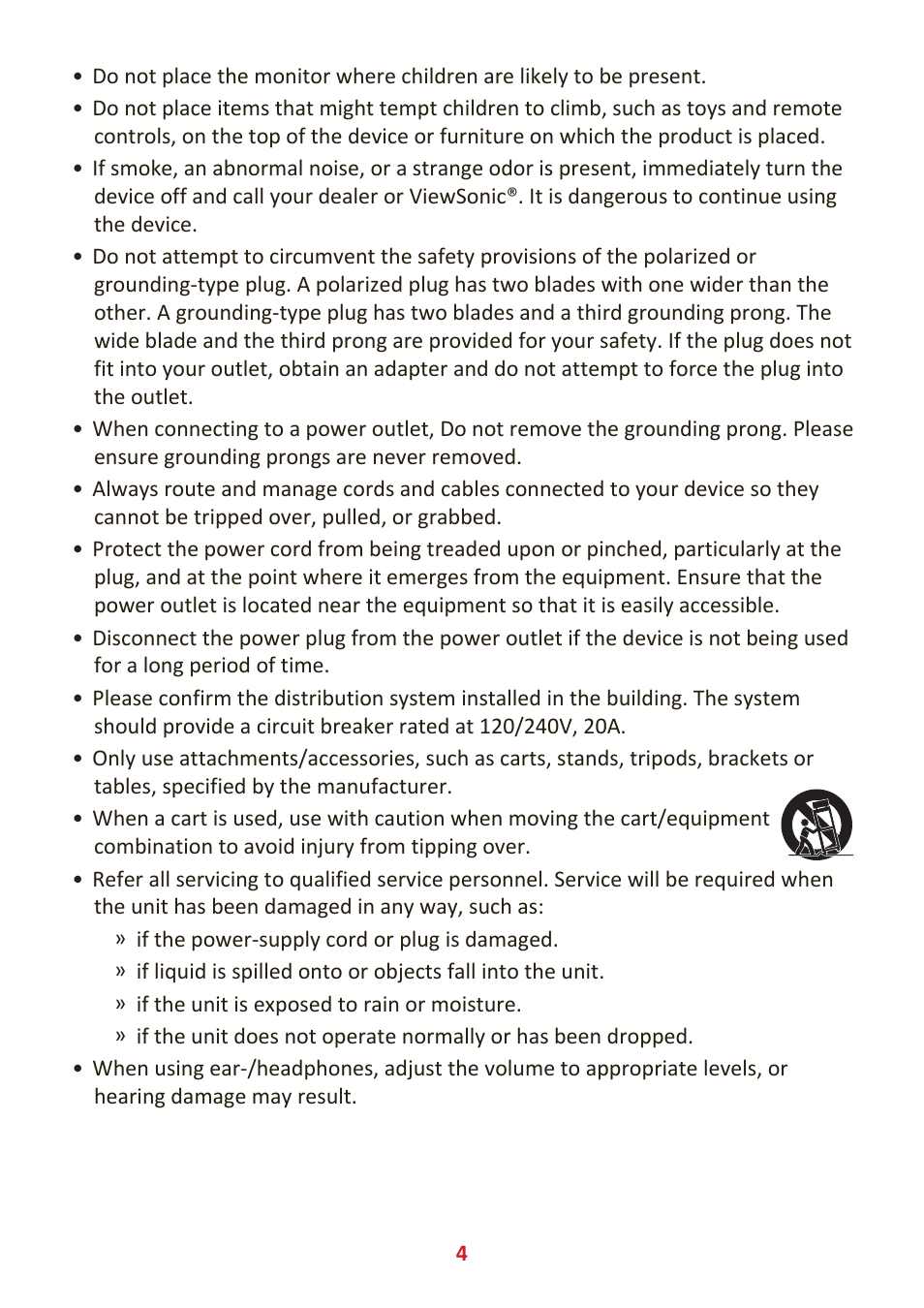 VIEWSONIC VX3418-2KPC 34" 21:9 Curved VA Gaming Monitor User Manual | Page 4 / 47