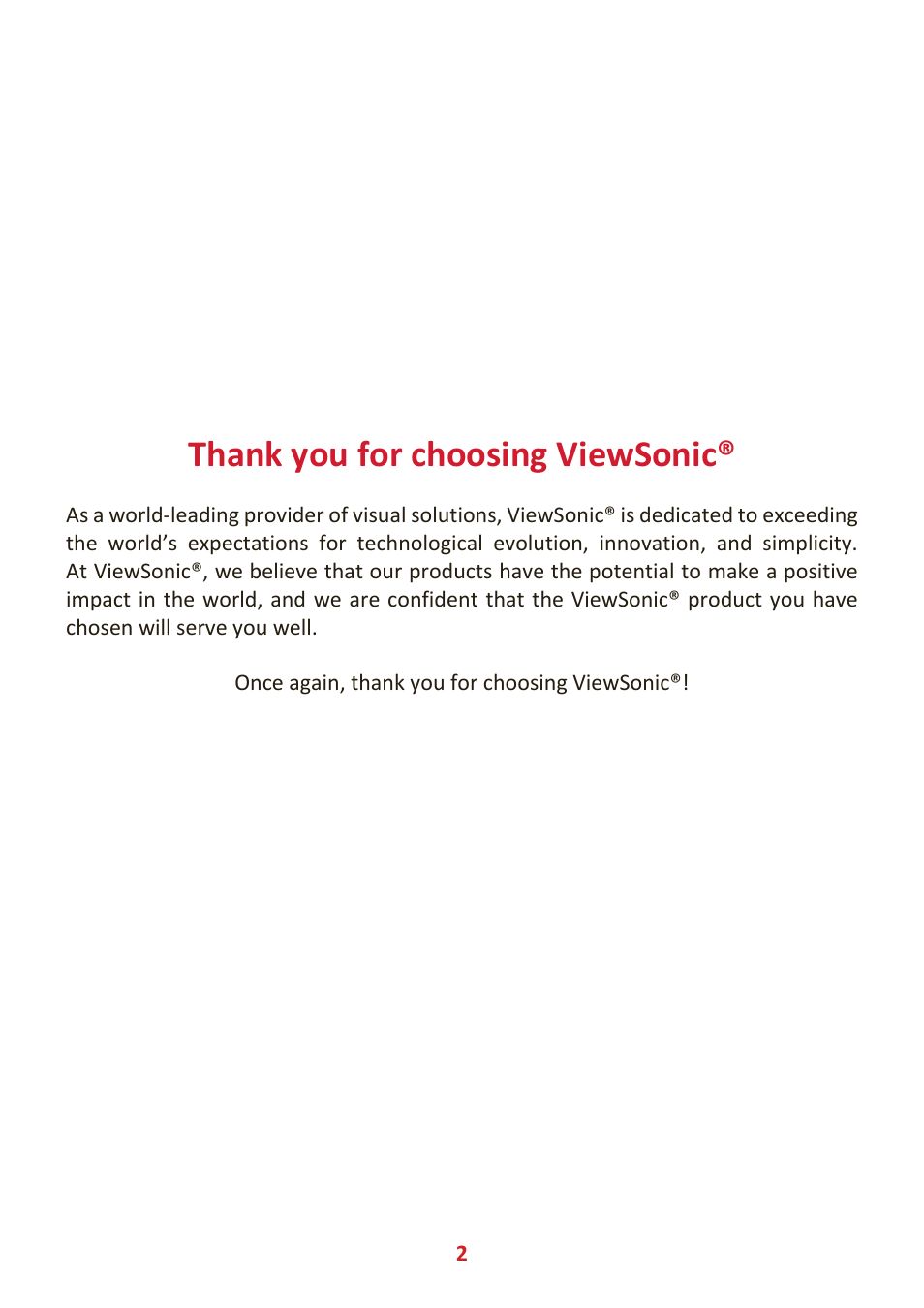 VIEWSONIC 24" Frameless Touchscreen Monitor User Manual | Page 2 / 57