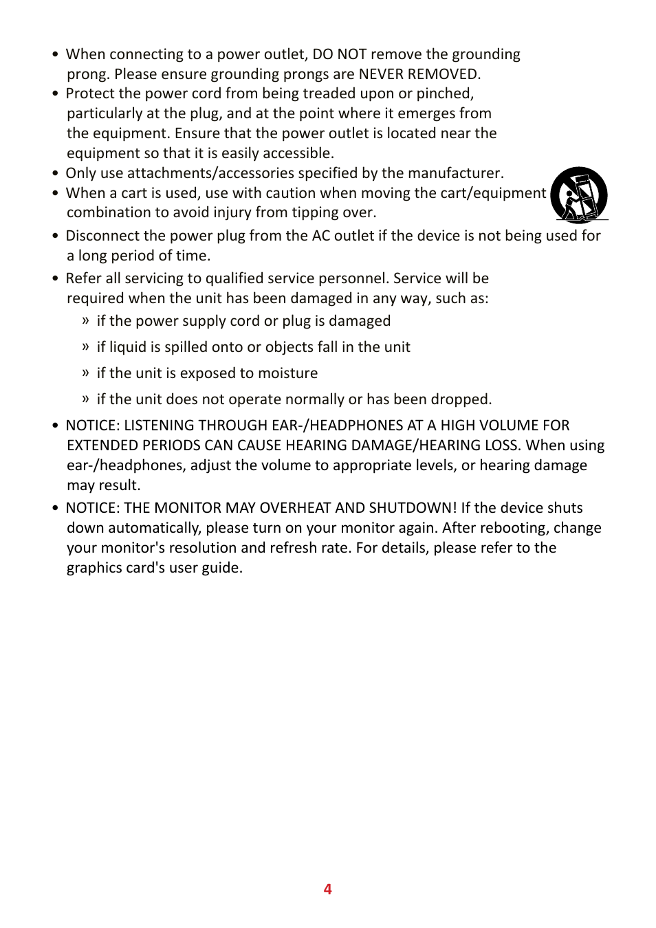 VIEWSONIC VX3211-4K-MHD 32" 16:9 4K FreeSync LCD Monitor User Manual | Page 4 / 63
