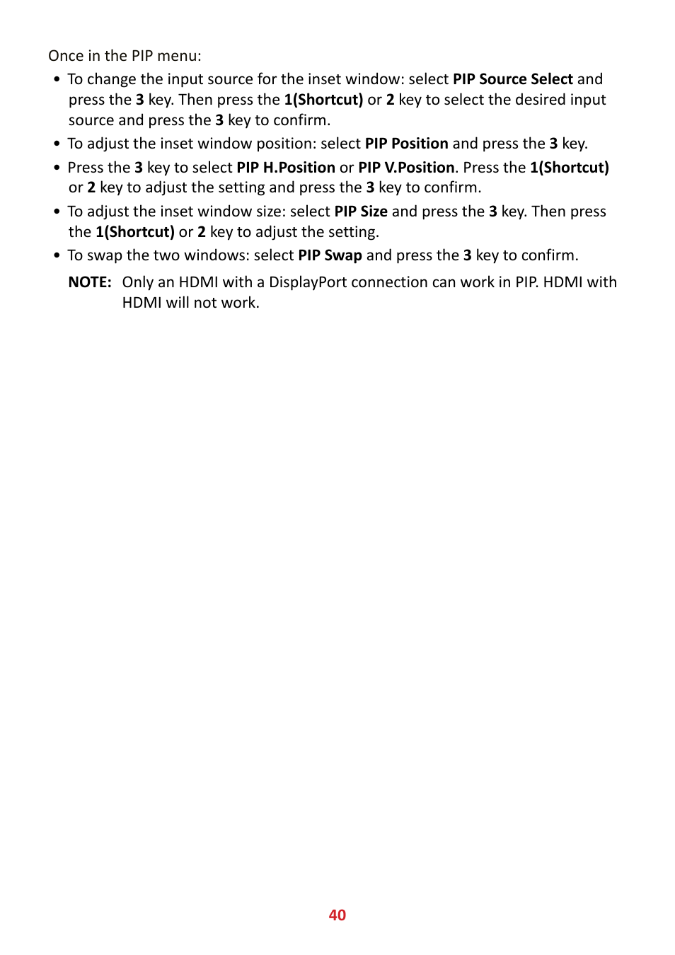 VIEWSONIC VX3211-4K-MHD 32" 16:9 4K FreeSync LCD Monitor User Manual | Page 40 / 63