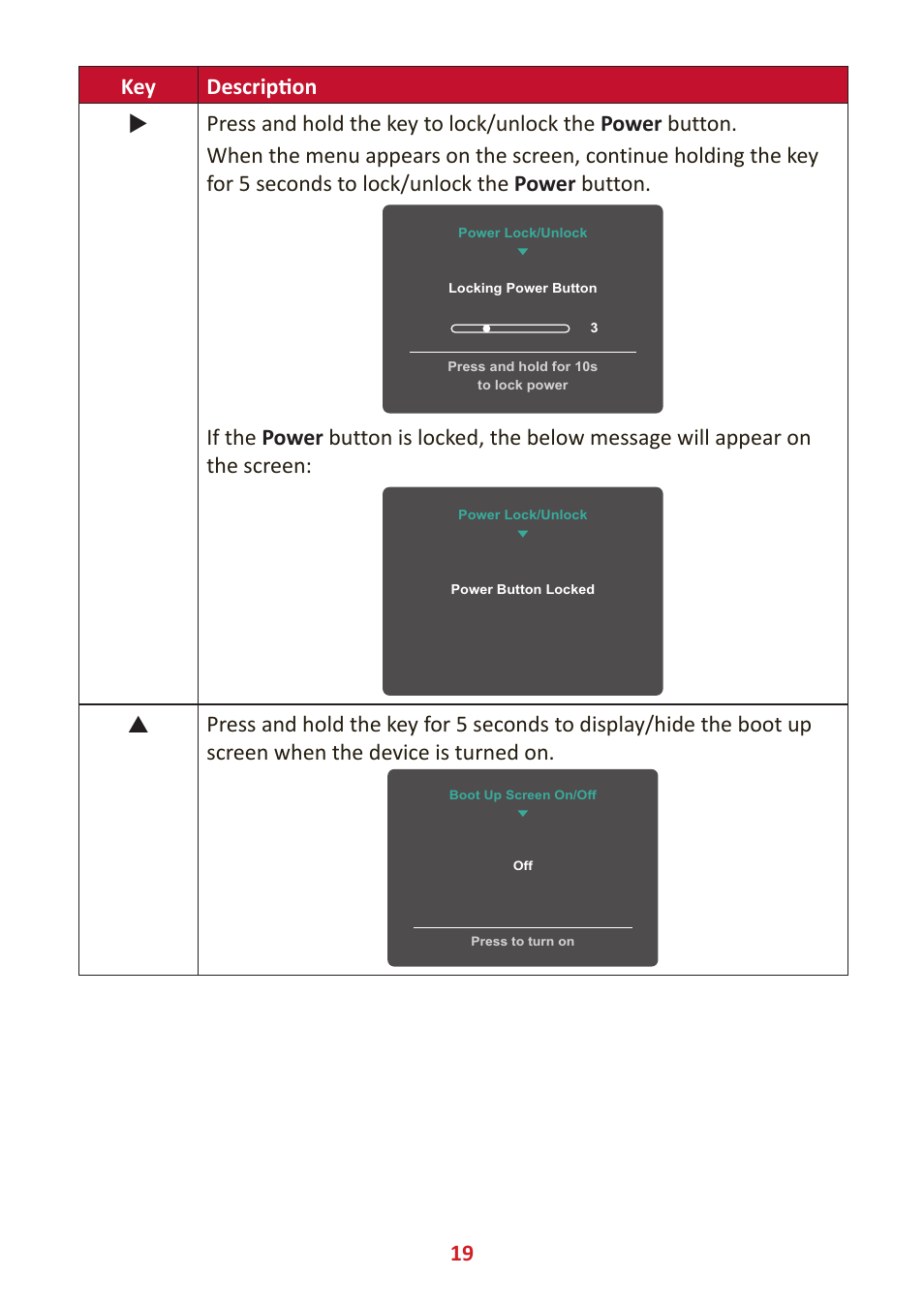 VIEWSONIC TD1655 15.6" 16:9 Portable Multi-Touch IPS Monitor User Manual | Page 19 / 47