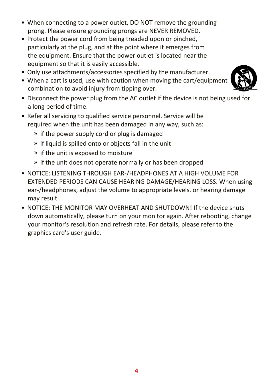 VIEWSONIC VA2447-MHJ 23.8" 16:9 Adaptive-Sync MVA Monitor User Manual | Page 4 / 49