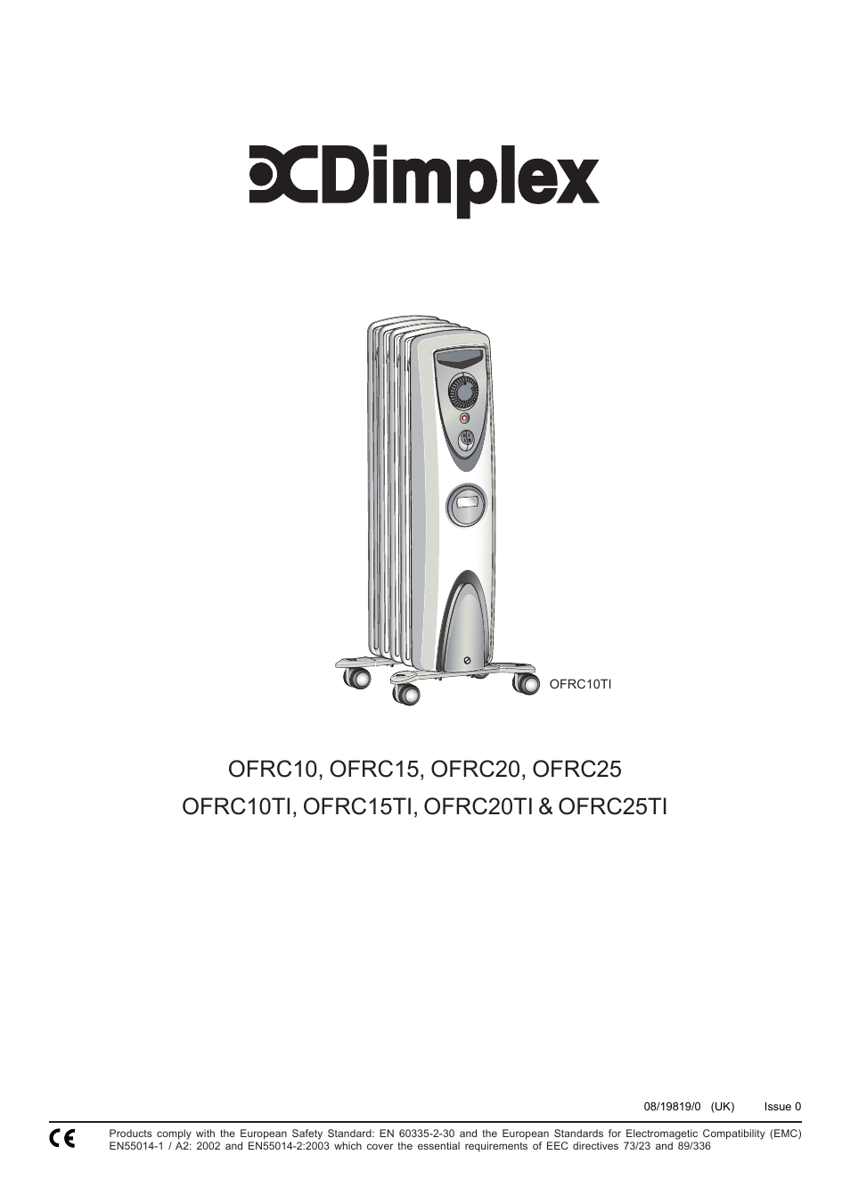 Dimplex OFRC10 User Manual | 4 pages