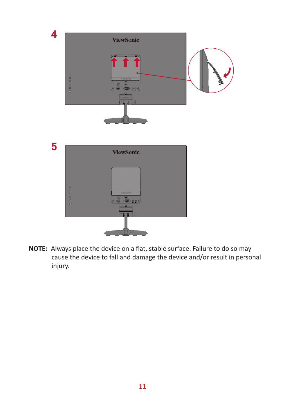 VIEWSONIC VX2485-MHU 23.8" 16:9 FreeSync IPS Monitor User Manual | Page 11 / 52