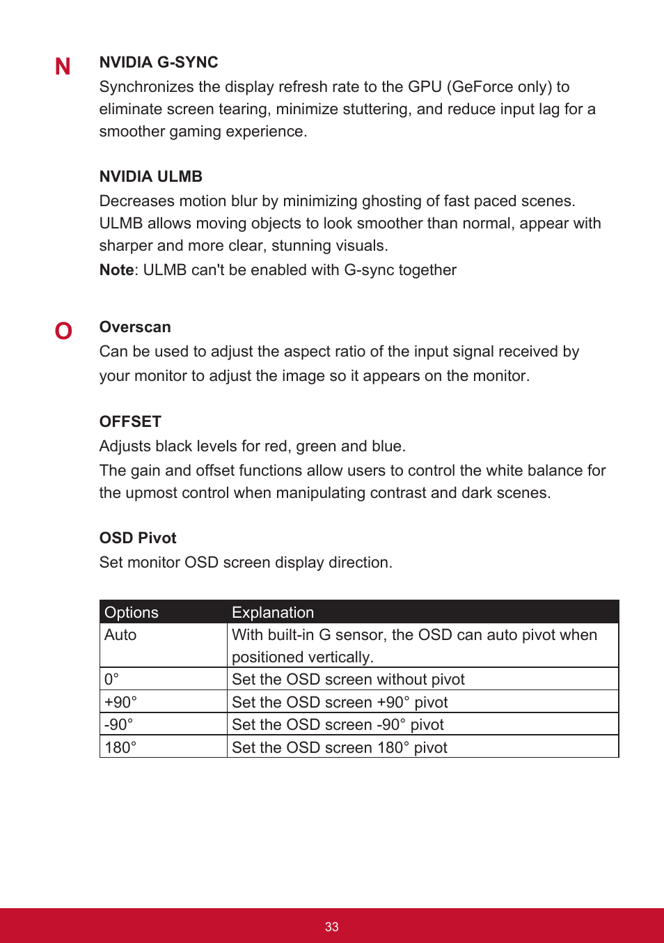 VIEWSONIC XG2560 25" 16:9 LCD Gaming Monitor User Manual | Page 37 / 65
