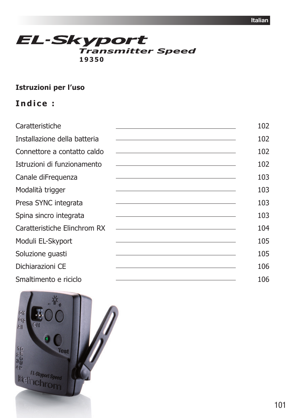 Elinchrom D-Lite RX One Flash Head User Manual | Page 101 / 131