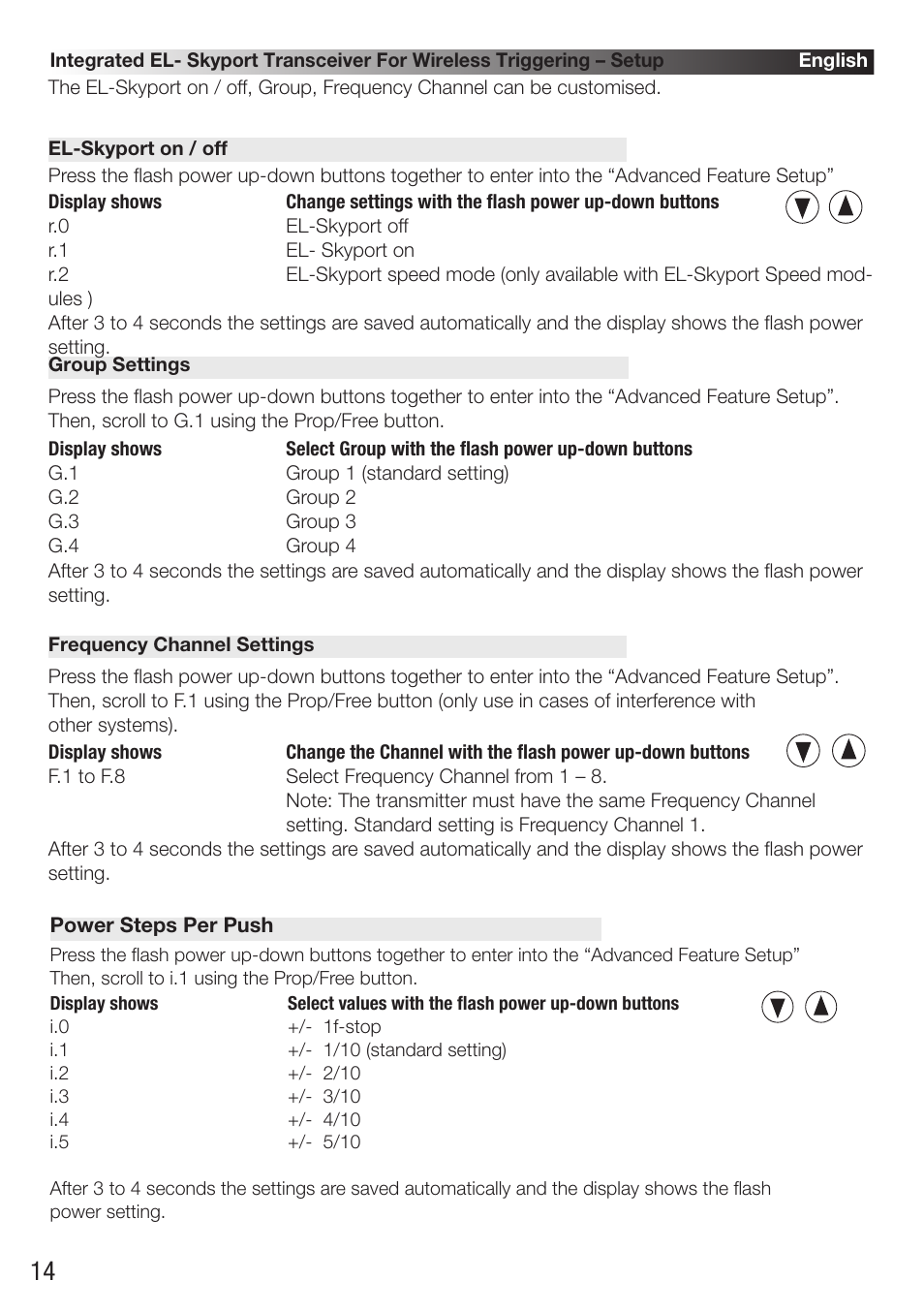 Elinchrom D-Lite RX One Flash Head User Manual | Page 14 / 131
