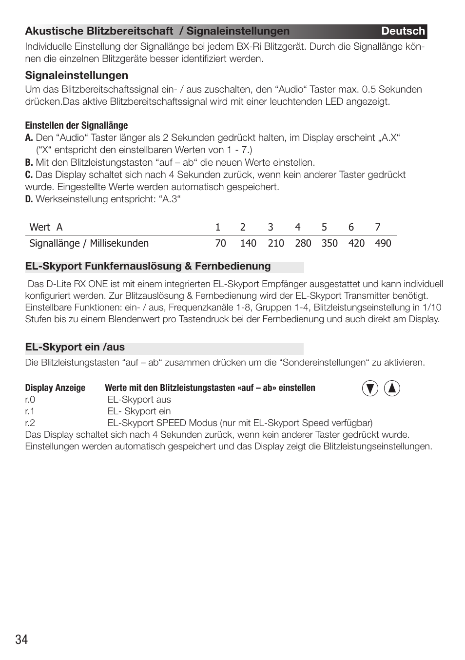Elinchrom D-Lite RX One Flash Head User Manual | Page 34 / 131