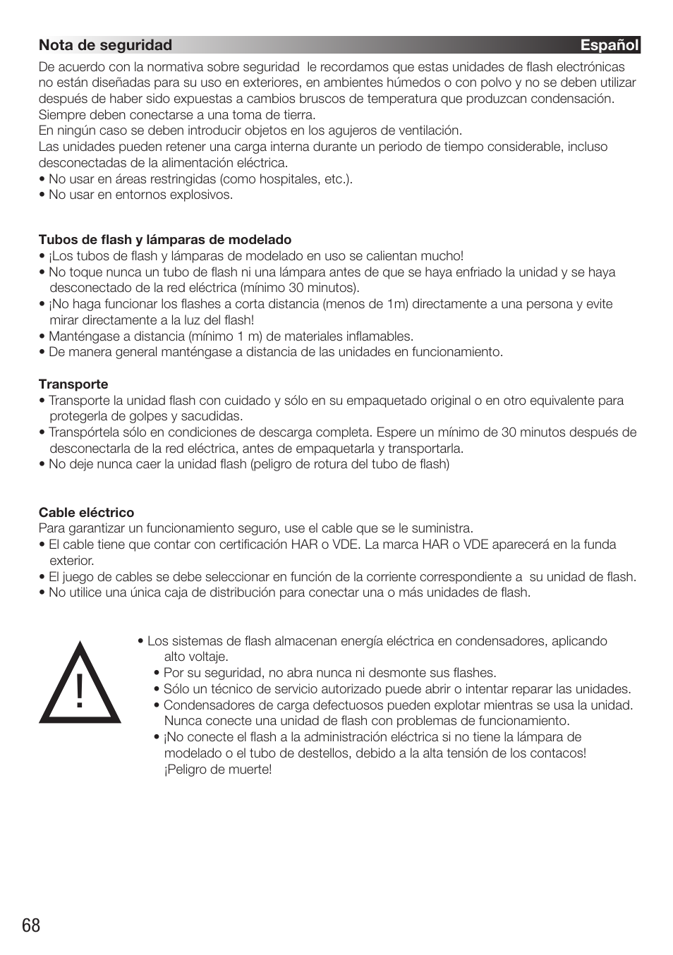 Elinchrom D-Lite RX One Flash Head User Manual | Page 68 / 131